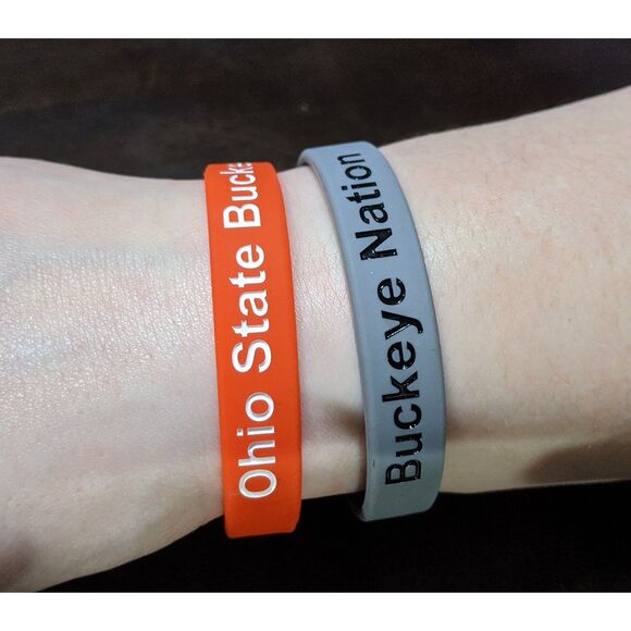 NCAA Jewelry - Great stocking stuffer!! Football OSU Wristbands, Ohio State Buckeyes!